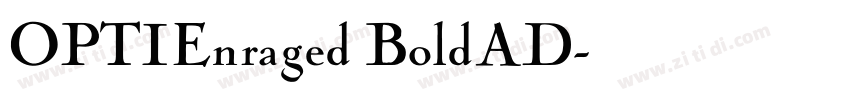 OPTIEnraged BoldAD字体转换